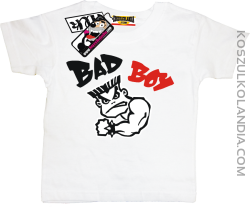 Bad Boy Mały Mięśniak - koszulka dziecięca - biały