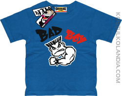 Bad Boy Mały Mięśniak - koszulka dziecięca - niebieski