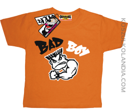Bad Boy Mały Mięśniak - koszulka dziecięca - pomarańczowy