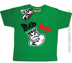 Bad Boy Mały Mięśniak - koszulka dziecięca - zielony