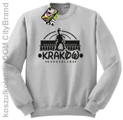 Kraków wonderland - Bluza męska standard bez kaptura melanż 