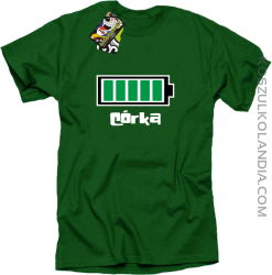 ﻿Córka Bateria 100% - Koszulka męska zielona 