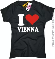 I LOVE VIENNA - koszulka damska 2 koszulki z nadrukiem nadruk
