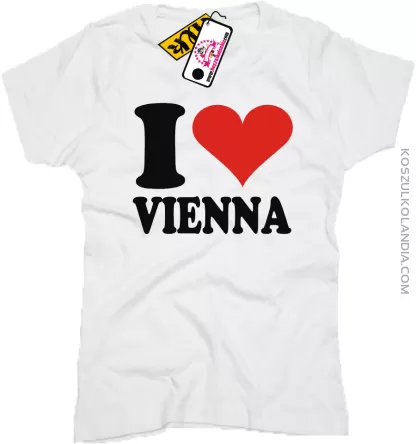 I LOVE VIENNA - koszulka damska 1 koszulki z nadrukiem nadruk