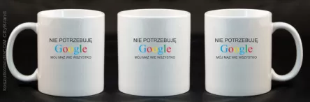 Nie potrzebuję Google mój mąż wie wszystko - Kubek ceramiczny