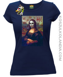 Mona Lisa Hello Jocker - Koszulka damska granat