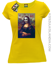 Mona Lisa Hello Jocker - Koszulka damska żółta 