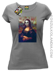 Mona Lisa Hello Jocker - Koszulka damska szara 