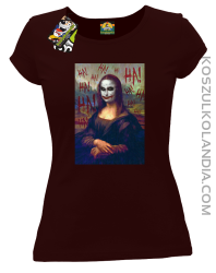 Mona Lisa Hello Jocker - Koszulka damska brąz 