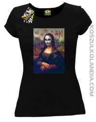 Mona Lisa Hello Jocker - Koszulka damska czarna 