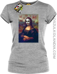 Mona Lisa Hello Jocker - Koszulka damska melanż 