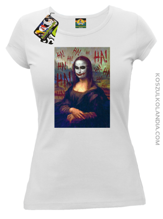 Mona Lisa Hello Jocker - Koszulka damska biała