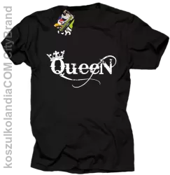 Queen Simple - Koszulka standard czarna 