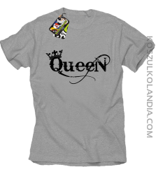 Queen Simple - Koszulka standard szara 
