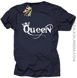 Queen Simple - Koszulka standard granat