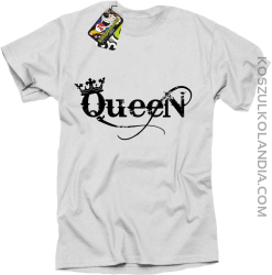 Queen Simple - Koszulka standard biała