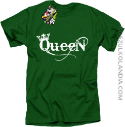 Queen Simple - Koszulka standard zielona 