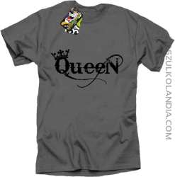 Queen Simple - Koszulka standard szara 