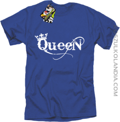Queen Simple - Koszulka standard niebieska 