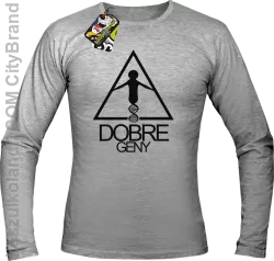 Dobre geny-Longsleeve męski melanż