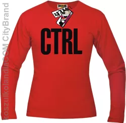 CTRL - longsleeve męski - czerwony