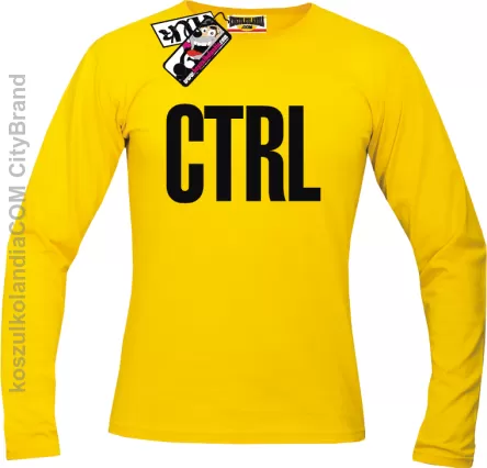 CTRL - longsleeve męski - żółty