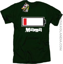 MAMA Bateria do ładowania - Koszulka męska butelkowa 