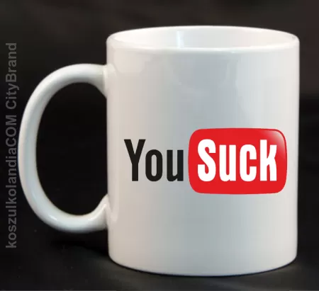 YOUSUCK ale Parody YT - Kubek ceramiczny 