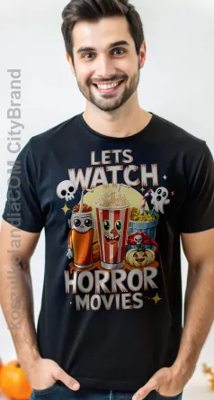 Let`s Watch Horror Movies Funny Starter kit on the offensive - koszulka męska na Halloween