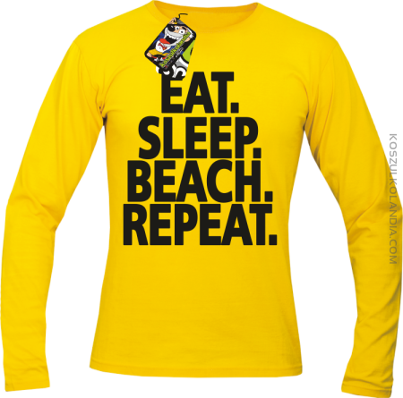 Eat Sleep Beach Repeat - Longsleeve męski