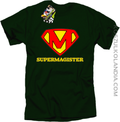 Zajefajny magister ala superman - koszulka męska butelkowa