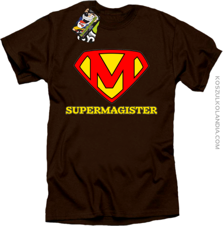 zajefajny magister ala superman - koszulka męska