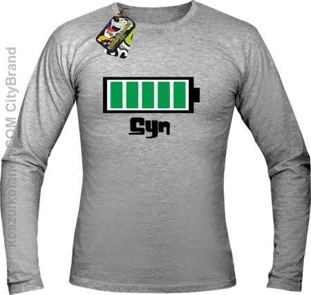 Syn - Bateria 100% - Longsleeve męski 