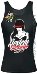 JESTEM GORSZEGO SORTU Sexy Polish Girl - Top Damski - Czarny
