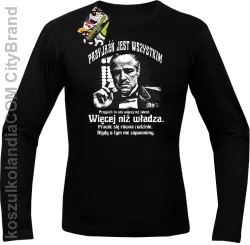 Przyjaźń jest wszystkim - to coś więcej niż talent więcej niż władza - Longsleeve męski czarny 