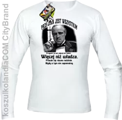 Przyjaźń jest wszystkim - to coś więcej niż talent więcej niż władza - Longsleeve męski biały 