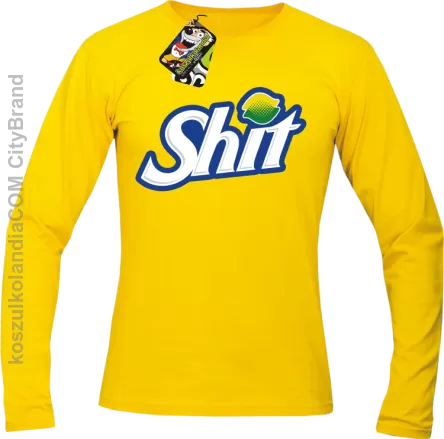 SHIT Parody FanStyle- Longsleeve męski żółty 