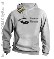 Bez Espresso Mam Depresso - Bluza z kapturem melanż