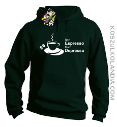 Bez Espresso Mam Depresso - Bluza z kapturem butelka