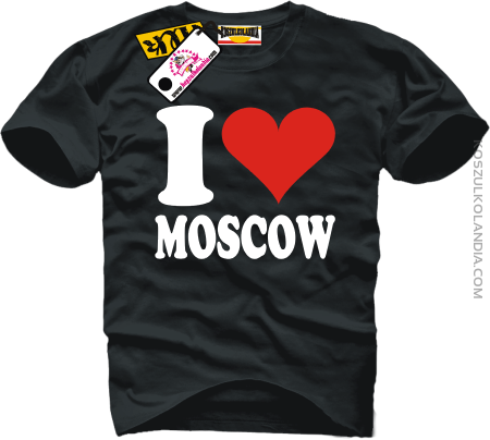 I LOVE MOSCOW - koszulka męska