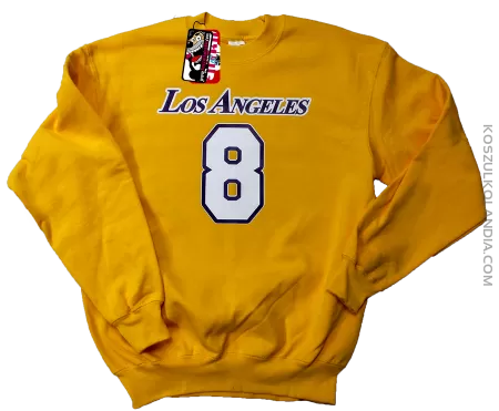 LOS ANGELES 8 Basketball - bluza standard żółta