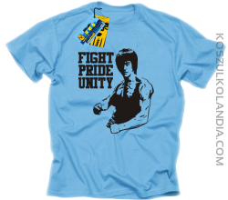 Fight Pride Unity - koszulka męska - błękitny