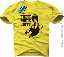 Fight Pride Unity - koszulka męska - żółty