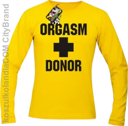 Orgasm Donor - Longsleeve męski żółty  