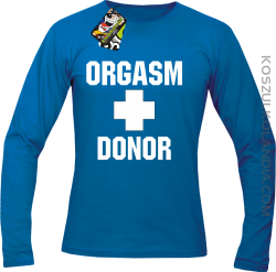 Orgasm Donor - Longsleeve męski niebieski 