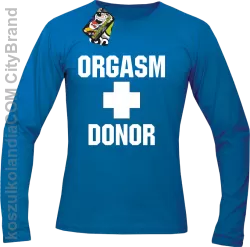 Orgasm Donor - Longsleeve męski niebieski 