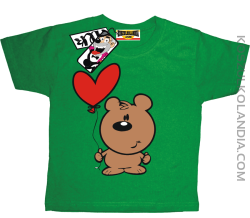 Wesoły Animek Krzysiu - koszulka dla dziecka - zielony