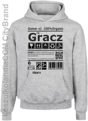 Gracz GAMER - bluza z kapturem dziecięca melanż 