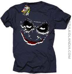 Halloween Super Smile - koszulka męska granatowa