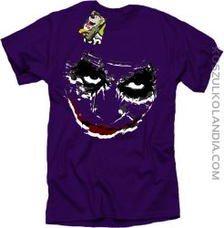 Halloween Super Smile - koszulka męska fioletowa